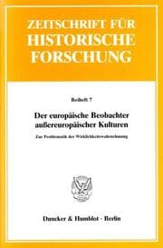 Cover von Der europäische Beobachter außereuropäischer Kulturen