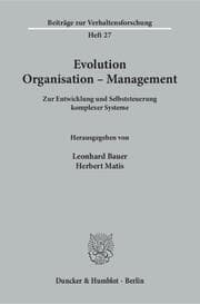 Cover von Evolution - Organisation - Management.