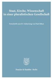 Cover von Staat, Kirche, Wissenschaft in einer pluralistischen Gesellschaft.