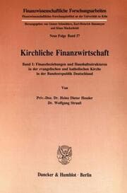 Cover von Kirchliche Finanzwirtschaft.