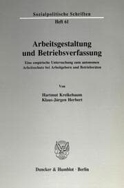 Cover von Arbeitsgestaltung und Betriebsverfassung.