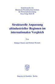 Cover von Strukturelle Anpassung altindustrieller Regionen im internationalen Vergleich.