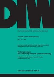 Cover von Wirkungsanalyse der Forschungspersonal-Zuwachsförderung.