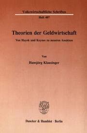 Cover von Theorien der Geldwirtschaft.