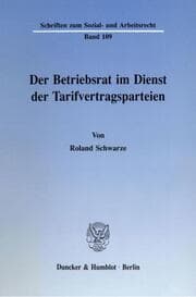 Cover von Der Betriebsrat im Dienst der Tarifvertragsparteien.