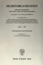 Cover von Selbstorganisation.