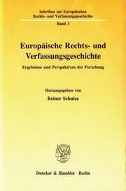 Cover von Europäische Rechts- und Verfassungsgeschichte.