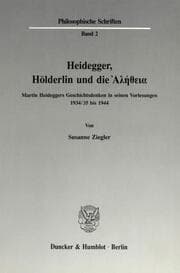 Cover von Heidegger, Hölderlin und die .