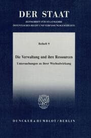 Cover von Die Verwaltung und ihre Ressourcen.