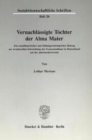 Cover von Vernachlässigte Töchter der Alma Mater.