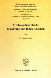 Cover von Arbitragetheoretische Bewertung von Index-Anleihen.
