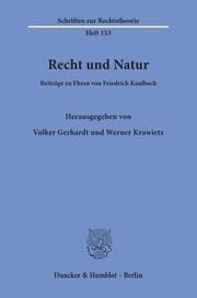 Cover von Recht und Natur.