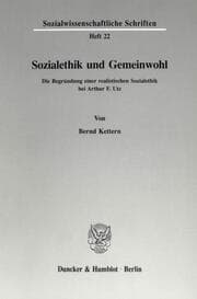 Cover von Sozialethik und Gemeinwohl.