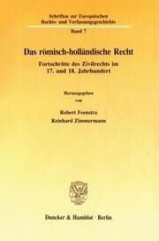 Cover von Das römisch-holländische Recht.