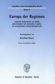 Cover von Europa der Regionen.