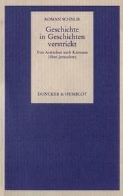 Cover von Geschichte in Geschichten verstrickt.