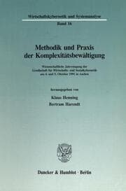 Cover von Methodik und Praxis der Komplexitätsbewältigung.