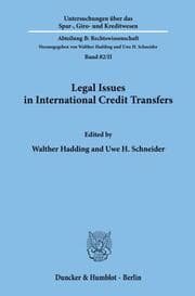 Cover von Legal Issues in International Credit Transfers.