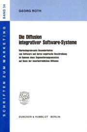 Cover von Die Diffusion integrativer Software-Systeme.