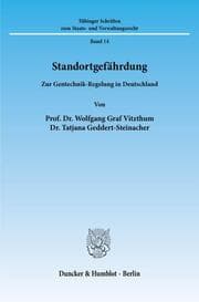 Cover von Standortgefährdung.