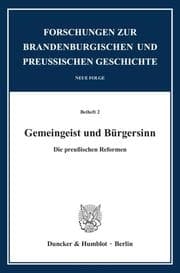 Cover von Gemeingeist und Bürgersinn.
