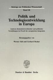 Cover von Politik und Technologieentwicklung in Europa.