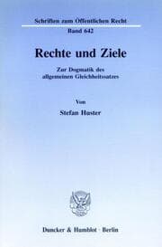 Cover von Rechte und Ziele.