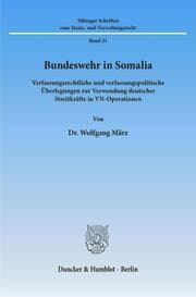 Cover von Bundeswehr in Somalia.