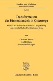 Cover von Transformation des Binnenhandels in Osteuropa.