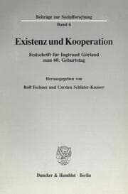 Cover von Existenz und Kooperation.