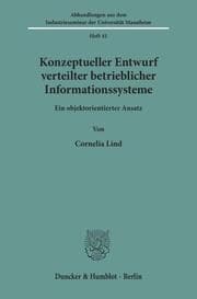 Cover von Konzeptueller Entwurf verteilter betrieblicher Informationssysteme.