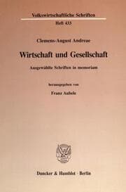 Cover von Wirtschaft und Gesellschaft.