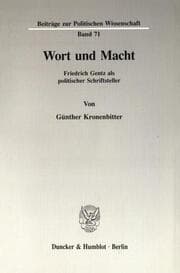 Cover von Wort und Macht.