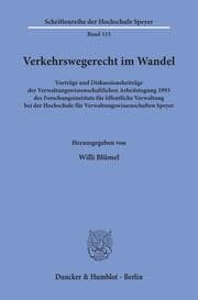 Cover von Verkehrswegerecht im Wandel.