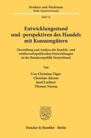 Cover von Entwicklungsstand und -perspektiven des Handels mit Konsumgütern.