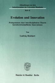 Cover von Evolution und Innovation.