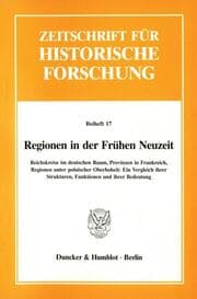 Cover von Regionen in der Frühen Neuzeit.