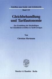 Cover von Gleichbehandlung und Tarifautonomie.