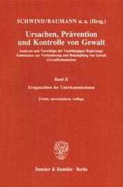 Cover von Ursachen, Prävention und Kontrolle von Gewalt.