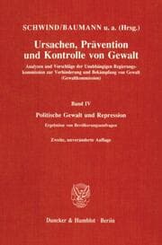 Cover von Ursachen, Prävention und Kontrolle von Gewalt.
