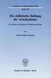 Cover von Die deliktische Haftung für Arbeitnehmer.