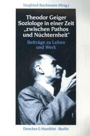 Cover von Theodor Geiger.