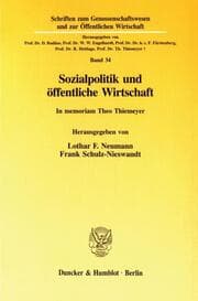 Cover von Sozialpolitik und öffentliche Wirtschaft.