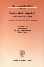 Cover von Soziale Marktwirtschaft.