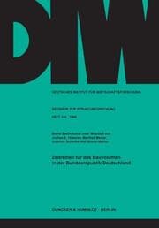 Cover von Zeitreihen für das Bauvolumen in der Bundesrepublik Deutschland.