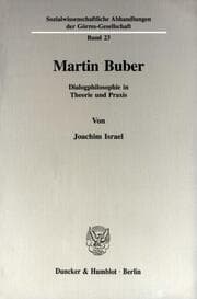 Cover von Martin Buber.