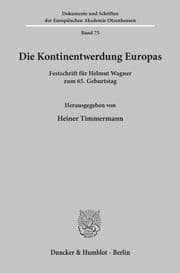 Cover von Die Kontinentwerdung Europas.