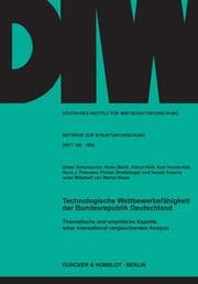 Cover von Technologische Wettbewerbsfähigkeit der Bundesrepublik Deutschland.