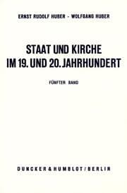 Cover von Staat und Kirche im 19.und 20.Jahrhundert.
