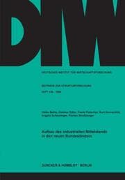 Cover von Aufbau des industriellen Mittelstands in den neuen Bundesländern.
